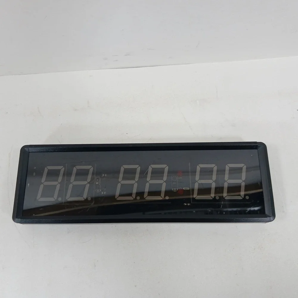 1.5 In LED Interval Timer Gym Training Fitness Wall Clock Red Blue Display only